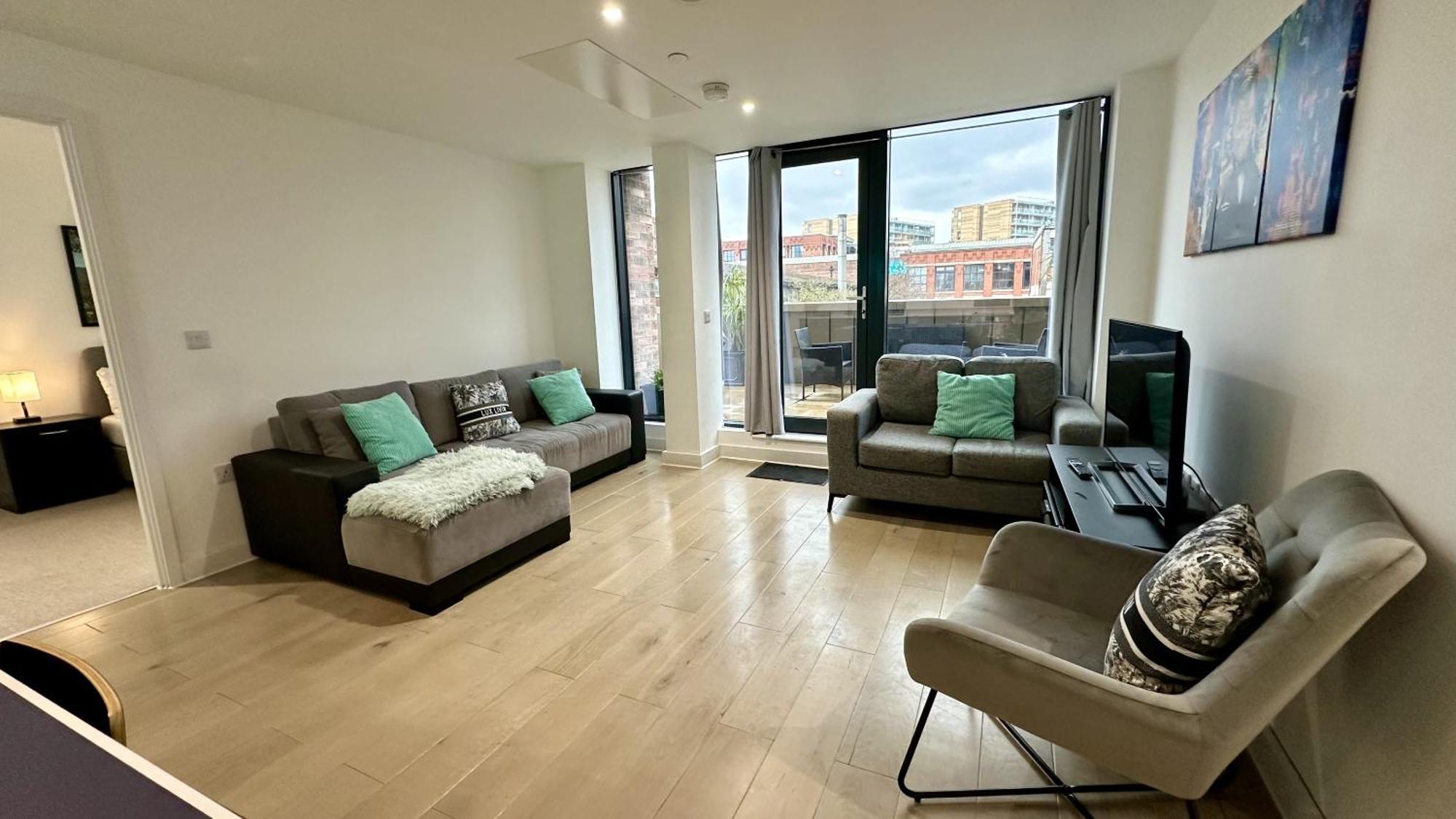 Lux Livin' Apartments - Luxury 2 Bed Apartment With Sky Garden Manchester Exterior foto
